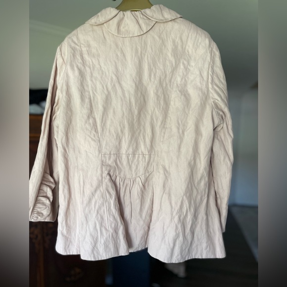 CAbi Pink Petal Collar Lined Blazer Jacket 16 - Picture 6 of 9